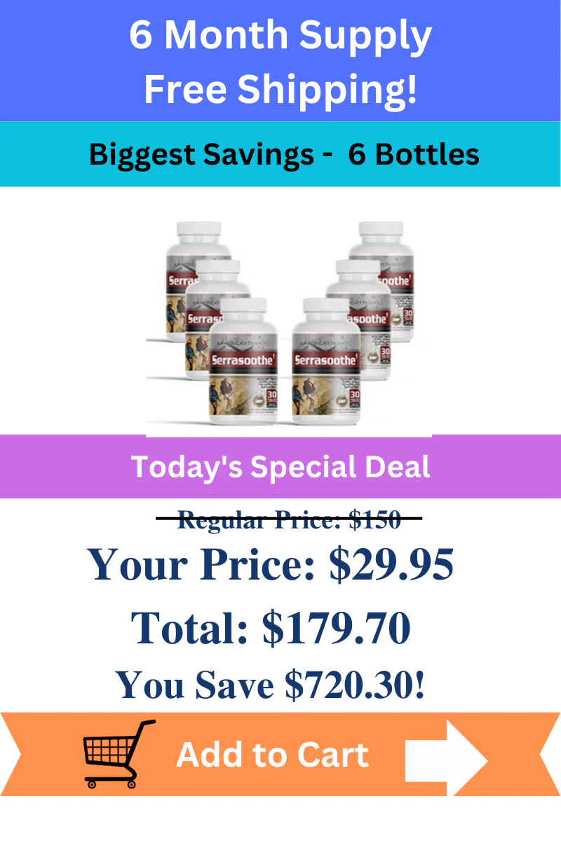 Serrasoothe™ 6 bottles pricing